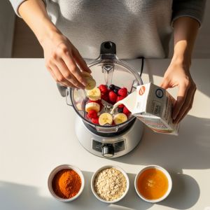 smoothie au Reishi et fruits rouges