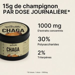 Composition chaga sporelife