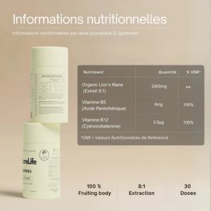 Vitamines et Lion's Mane Sporelife