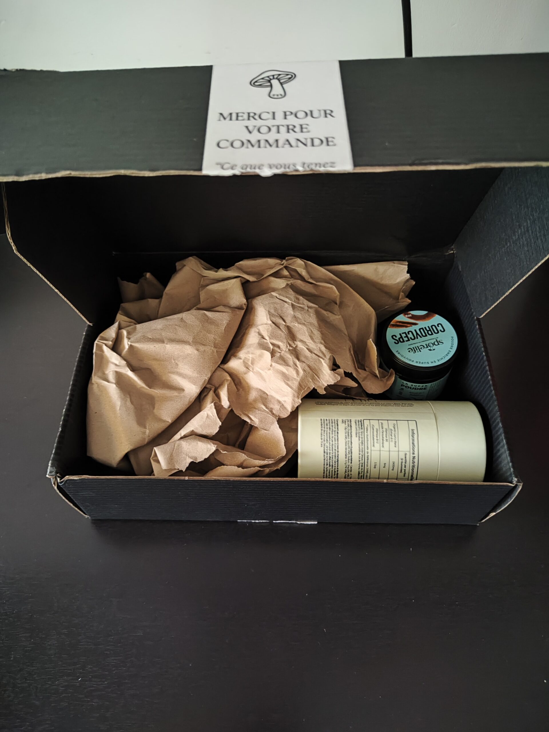 Packaging Sporelife, test Adaptozen