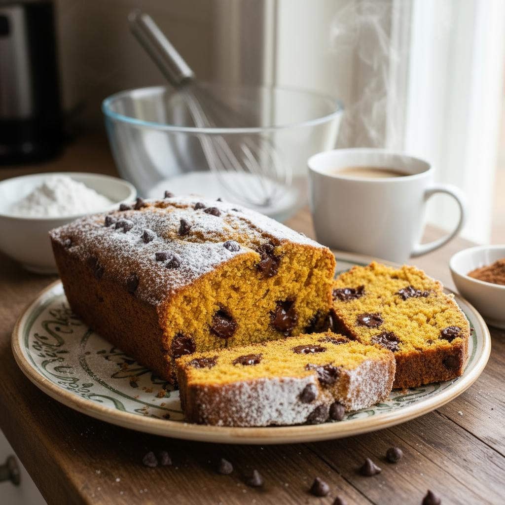 recette de cake au potimarron et champignons adaptogènes