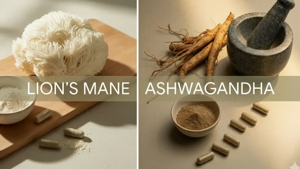 Lion's mane ou ashwagandha pour la concentration