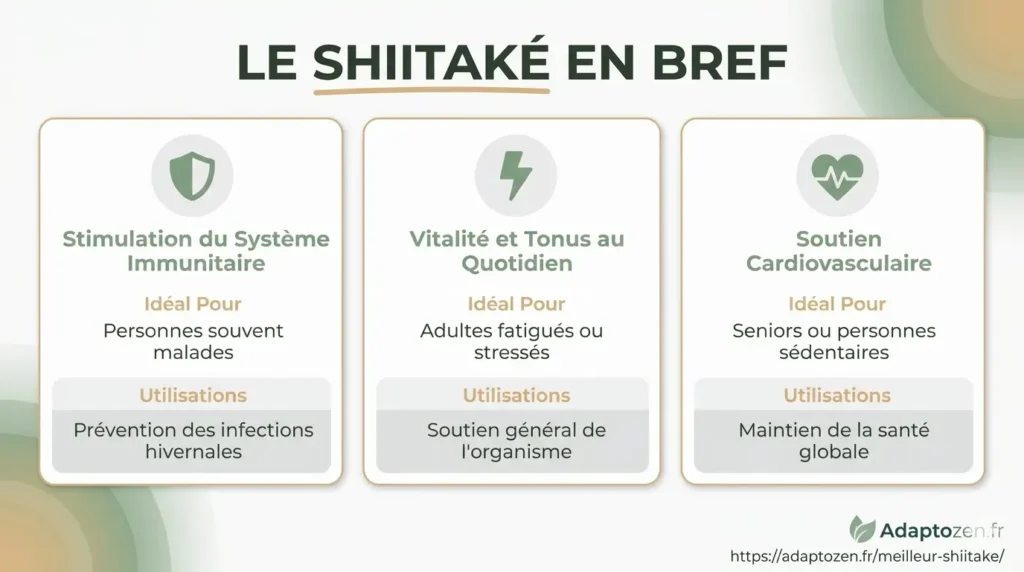 Meilleur shiitake en bref