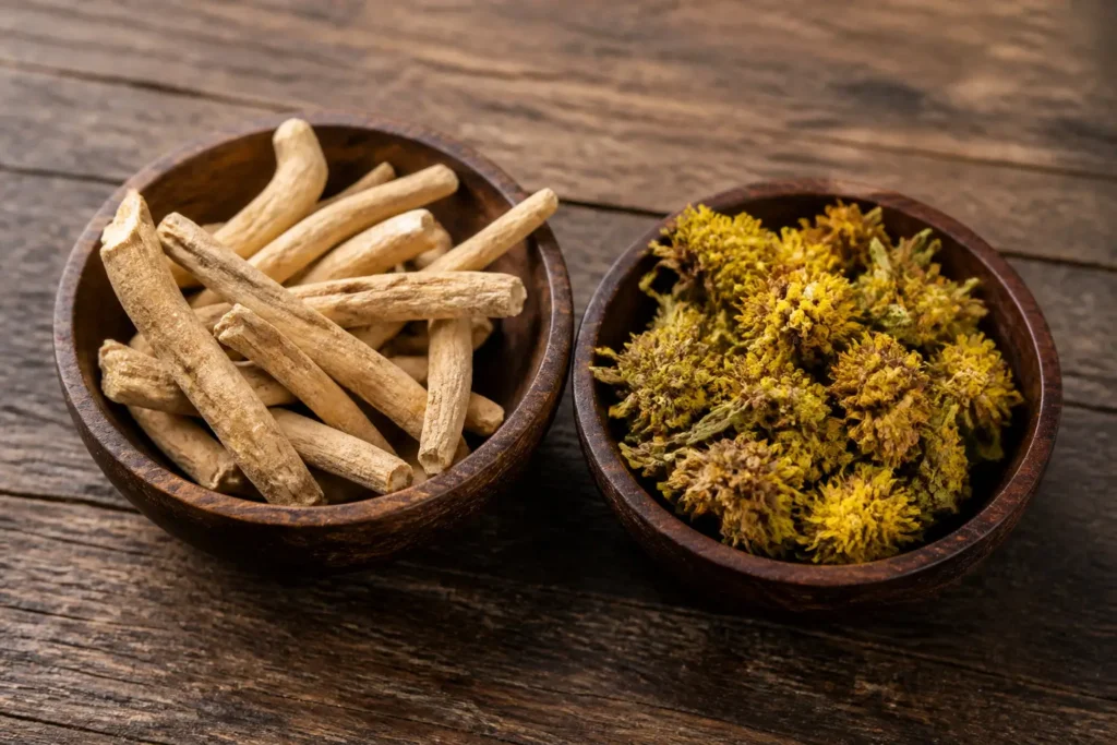 Ashwagandha et rhodiola Ashwagandha et rhodiola