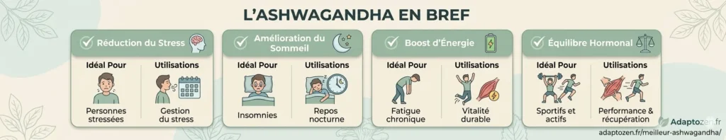 Bienfaits de l'Ashwagandha Bienfaits de l'Ashwagandha