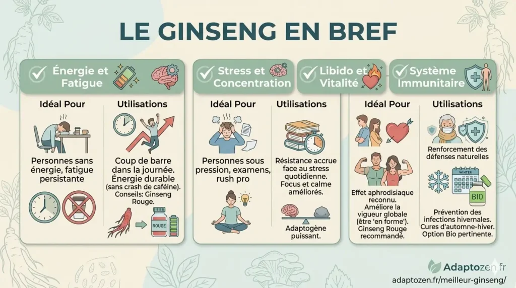 Le ginseng en bref Le ginseng en bref