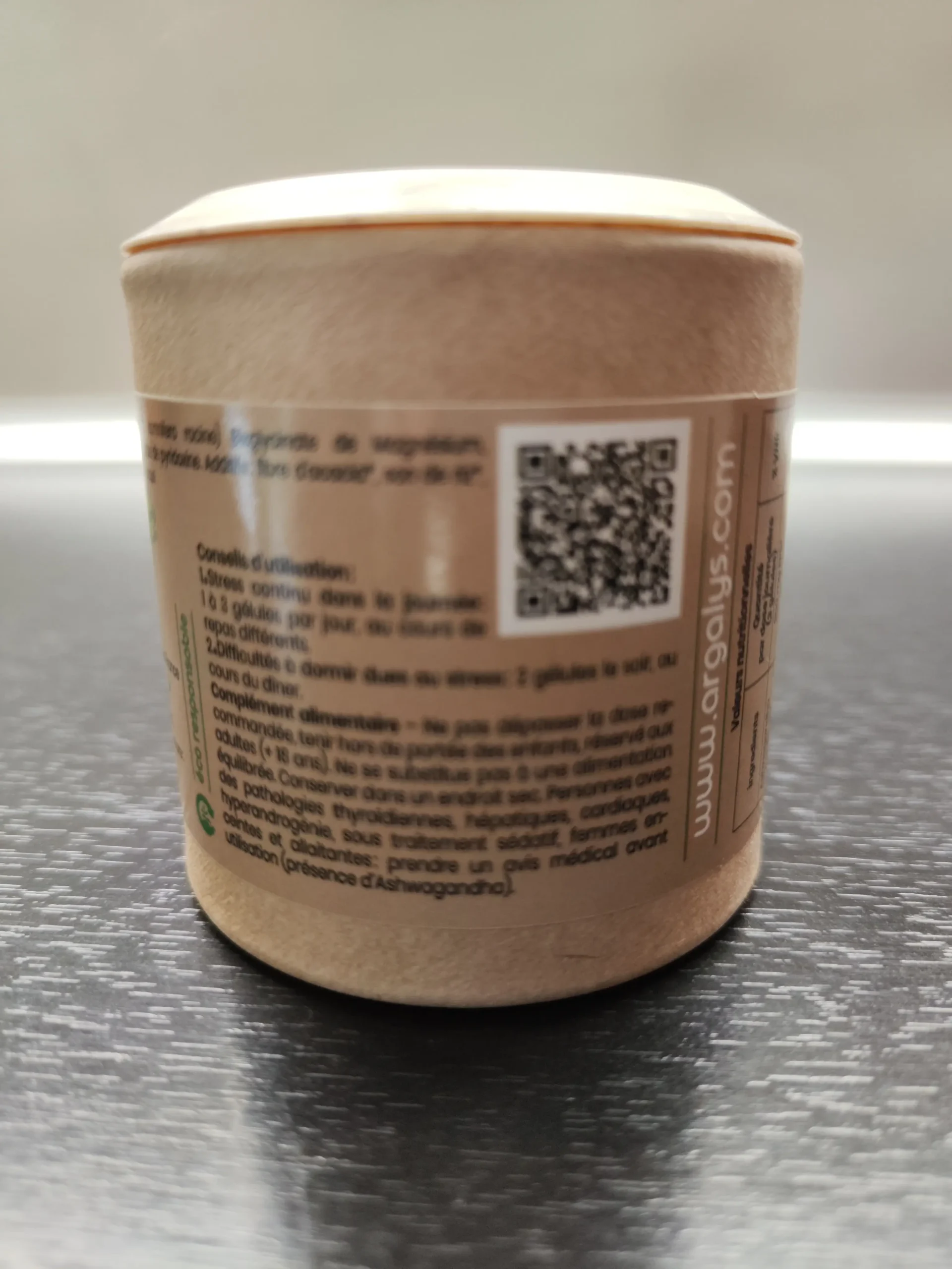 Pilulier Ashwagandha Argalys, test Adaptozen